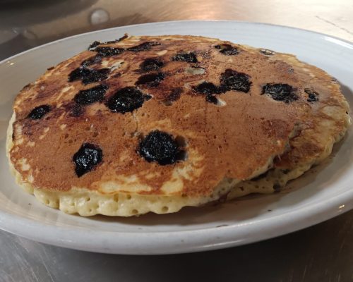 Blueberry pancakes